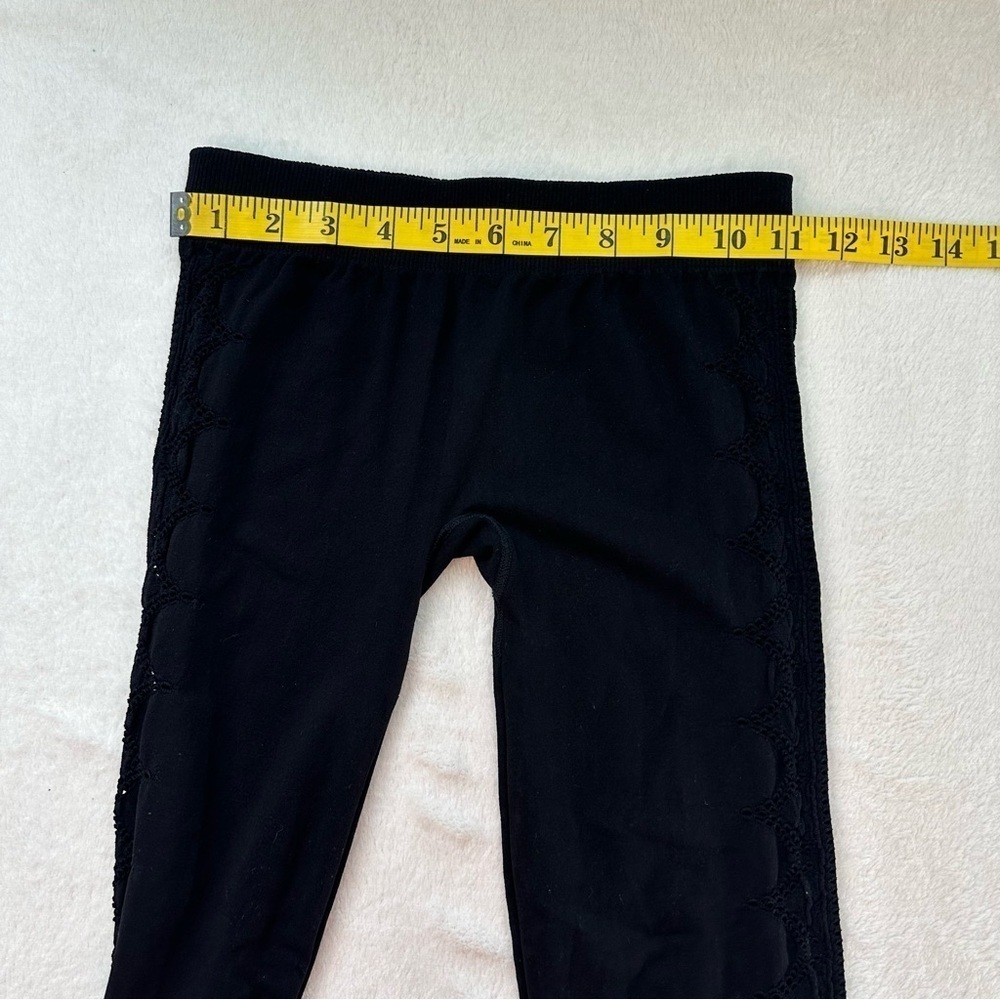 NWOT Free People Intimately Barely There Black Cutout Yoga Leggings - Picture 8 of 11